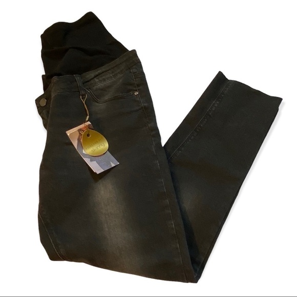 Convertible Maternity Jeans Skinny Forever Fit by Reform Jeans NWT Black Size 10 - Picture 3 of 16